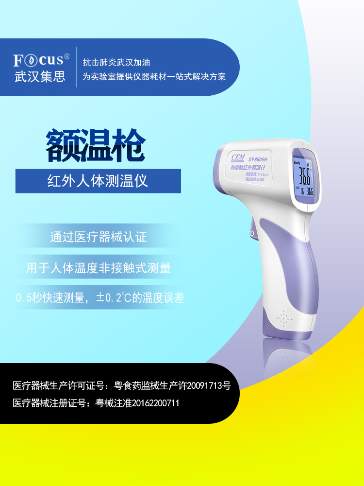 額溫槍，紅外人體測溫儀